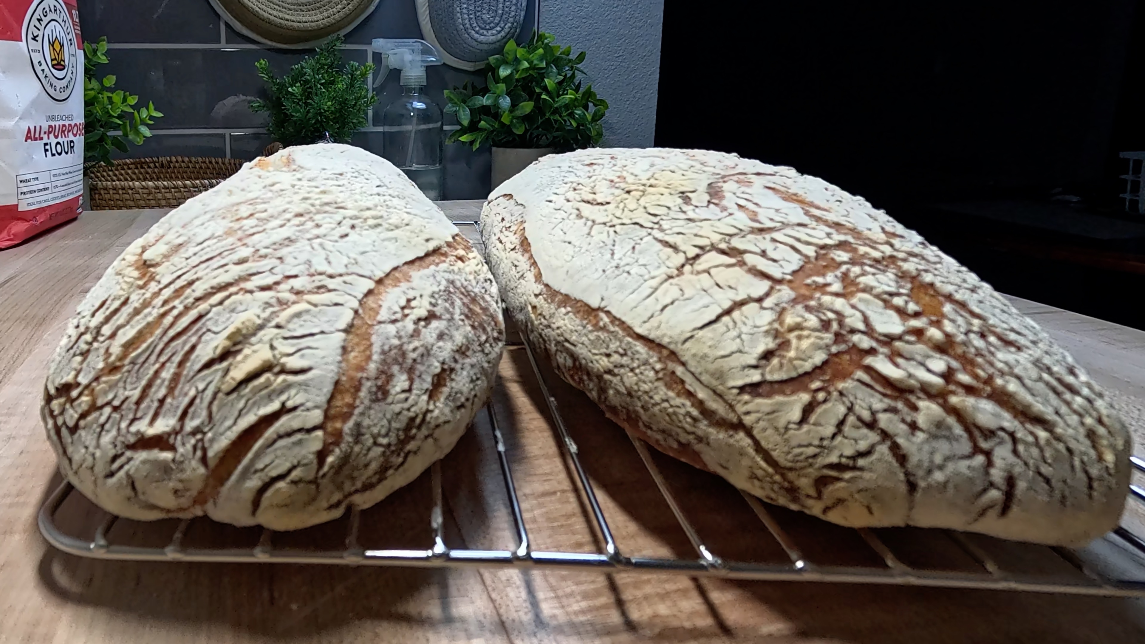 Rustic Sourdough Ciabatta with Golden Open Crumb