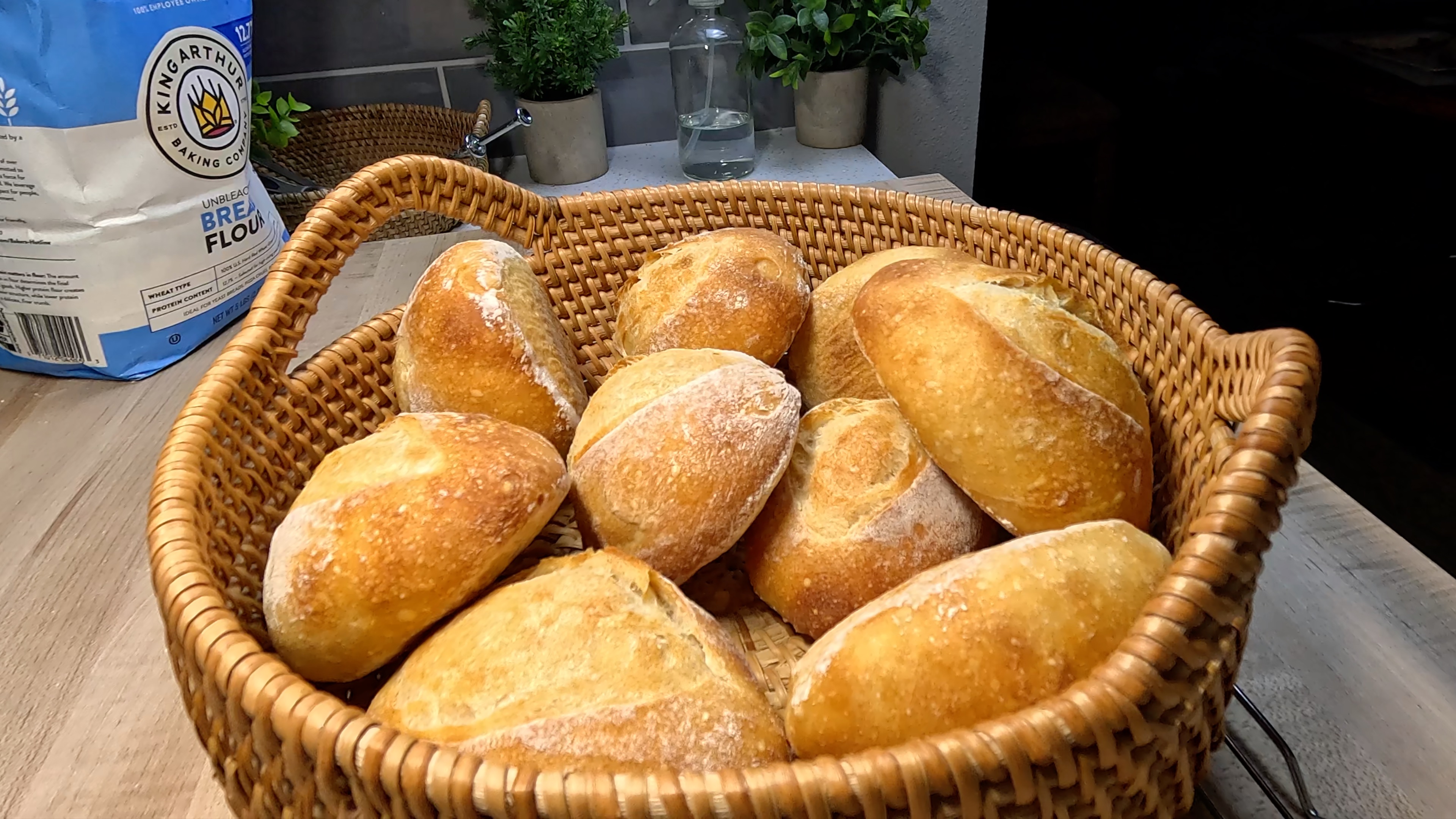 Golden Sourdough Dinner Rolls with Overnight Cold Ferment (No-Knead)