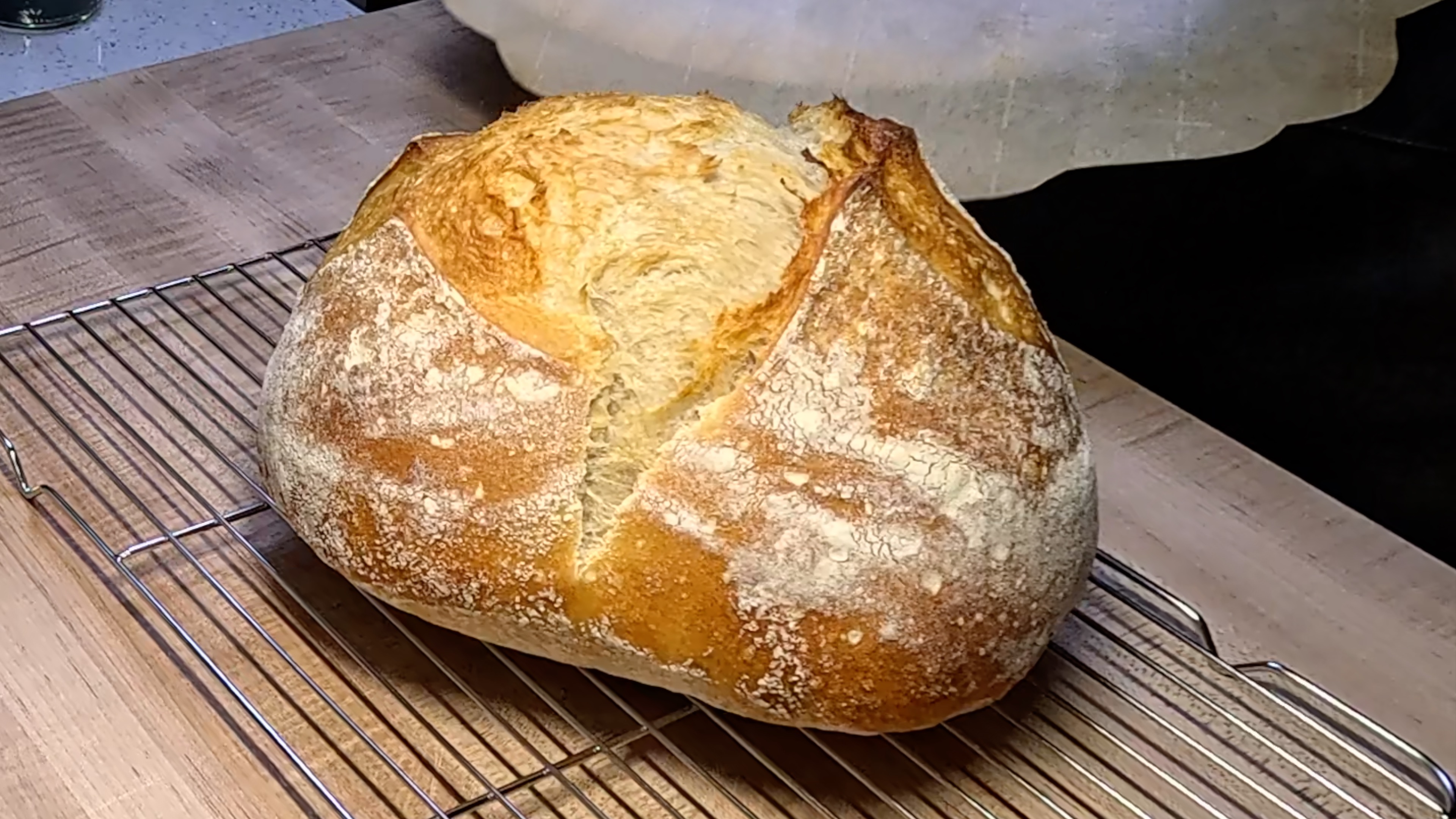 Sourdough Boule Recipe - Baked on a Baking Stone With Steam (No Dutch Oven Needed)